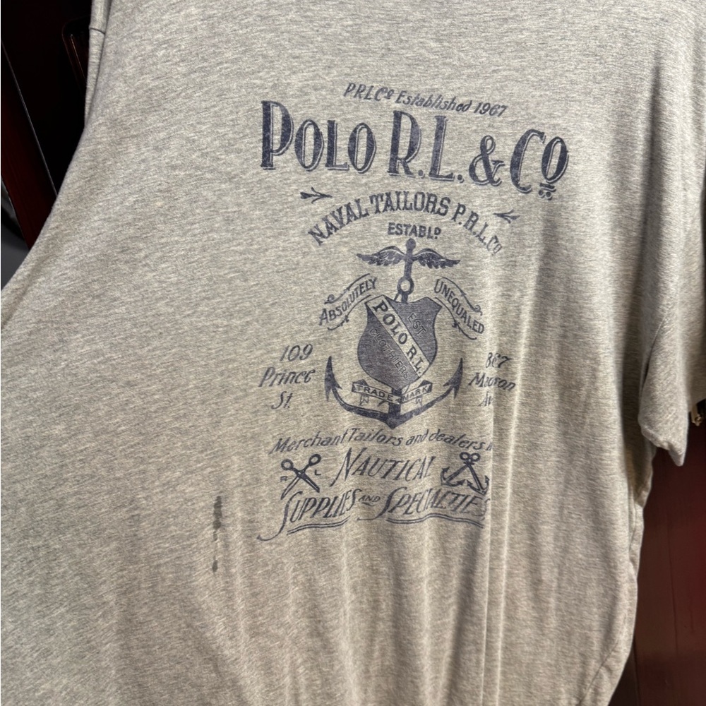 Polo by Ralph Lauren Gray Graphic Tee